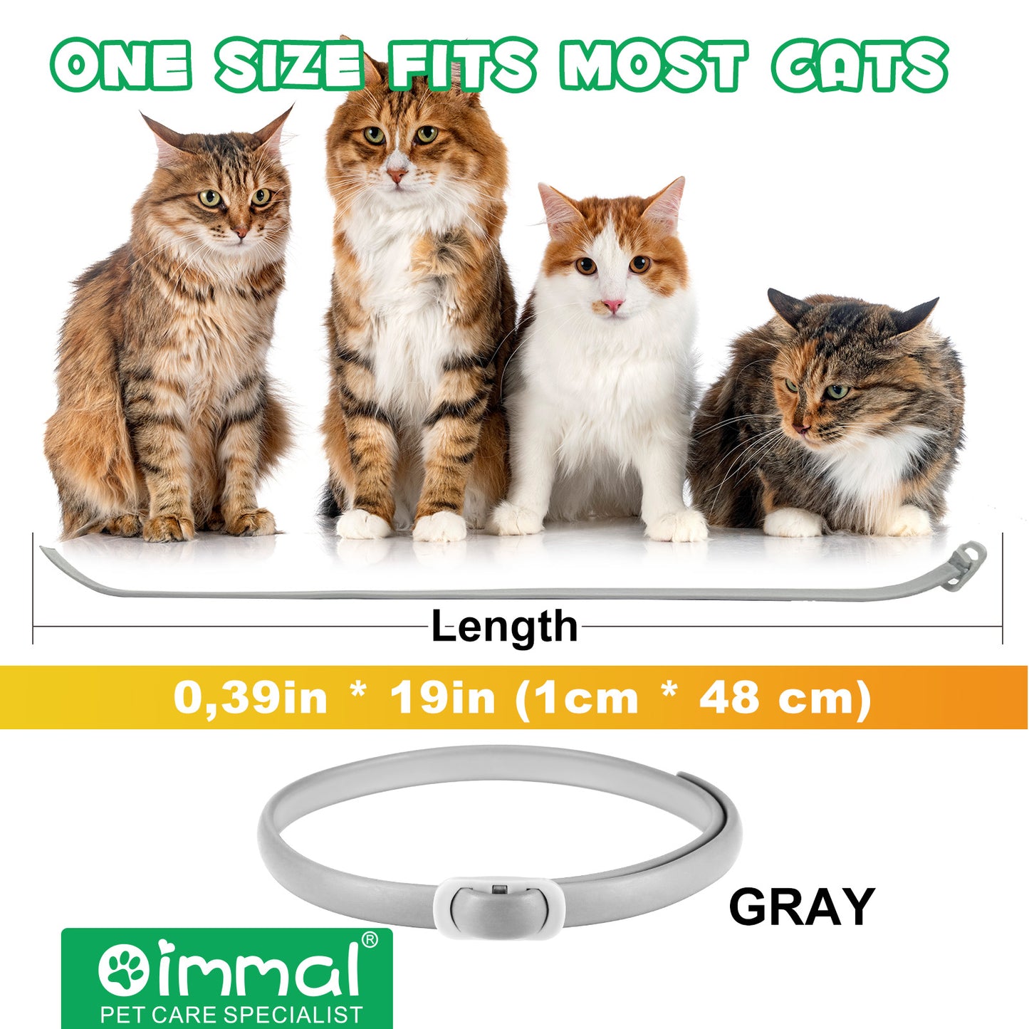Flea & Tick Collar for Cats – Long-Lasting Protection, Adjustable & Waterproof