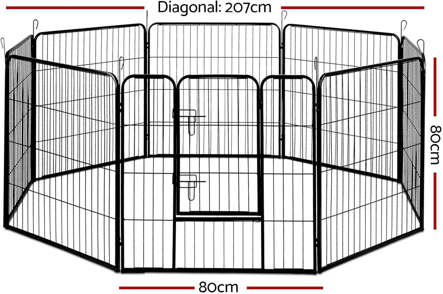 i.Pet 32" Large 8 Panel Pet Dog Playpens Rabbit Play Pen Fence Cage Puppy Exercise