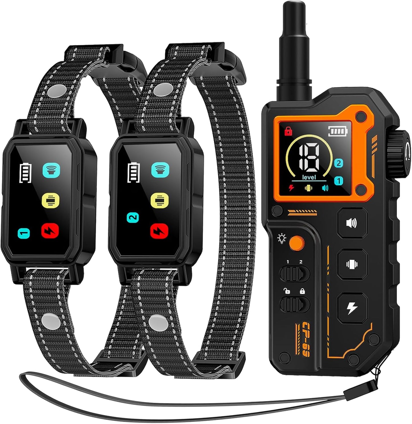 AI Dog Shock Collar 2 Dogs (10-120Lbs) - 3300FT Dog Training Collar with Remote, IPX7