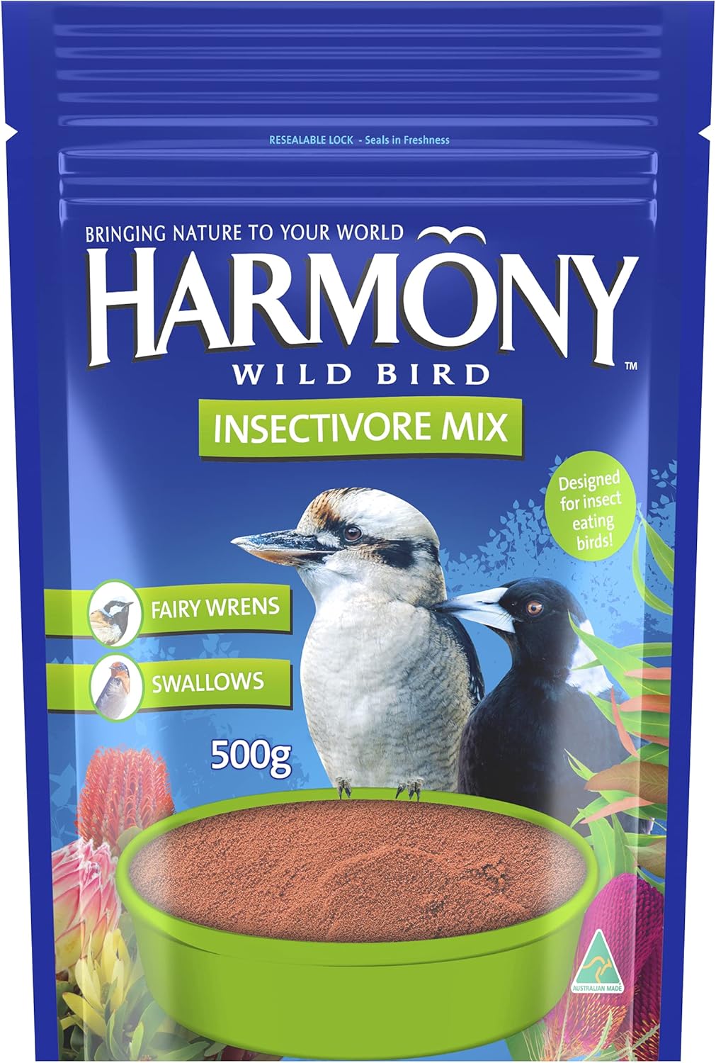 Harmony Insectivore Protein Bird Feed Mix, 1 Pack, 500 Grams