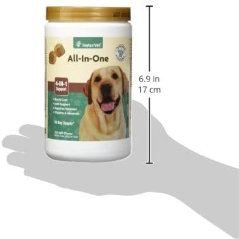 NaturVet All-in-One 4-IN-1 Support for Dogs, 120 ct Soft Chews, Made in USA