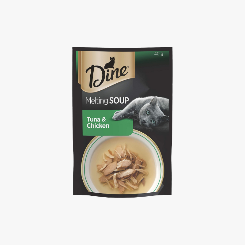 Dine Melting Soup Wet Cat Food