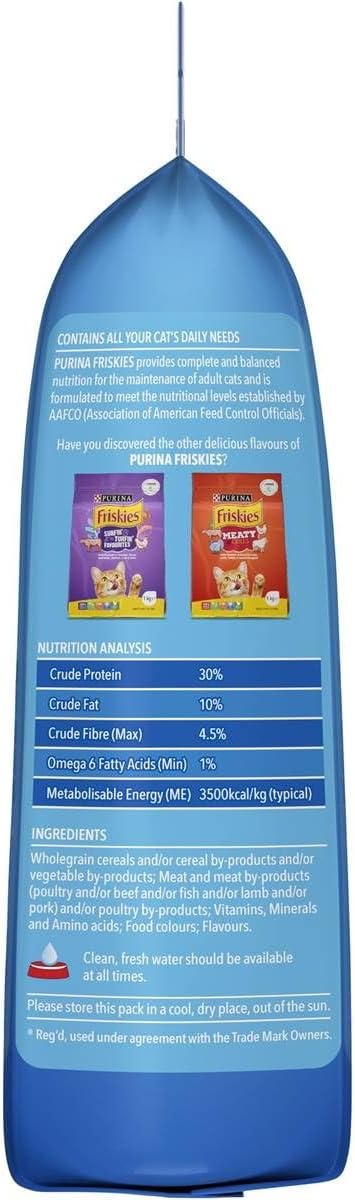Purina Friskies Seafood Sensations Adult Dry Cat Food 1 kg