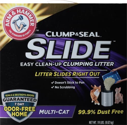 Arm & Hammer Slide Multi-Cat Easy Clean-Up Litter, 19 lb (033200973577)