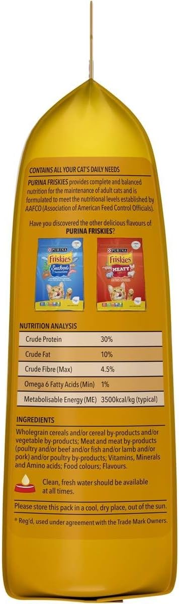 Purina Friskies Seven Flavours Adult Dry Cat Food 1 kg