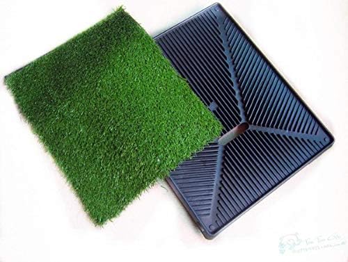 Pet Dog Toilet Mat Indoor Training Grass Potty Pad Portable Loo Tray 63X51Cm