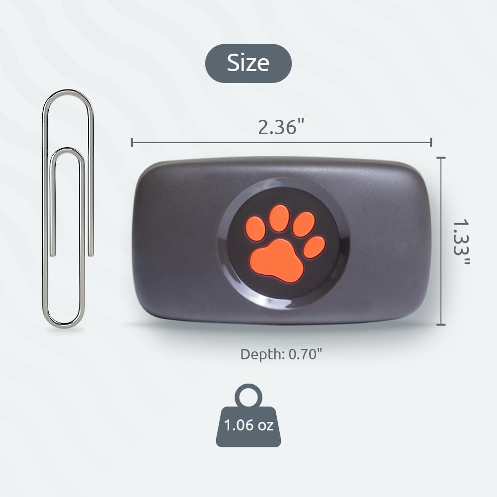 PitPat Dog GPS Tracker - No Subscription Required - Suitable for All (Black)