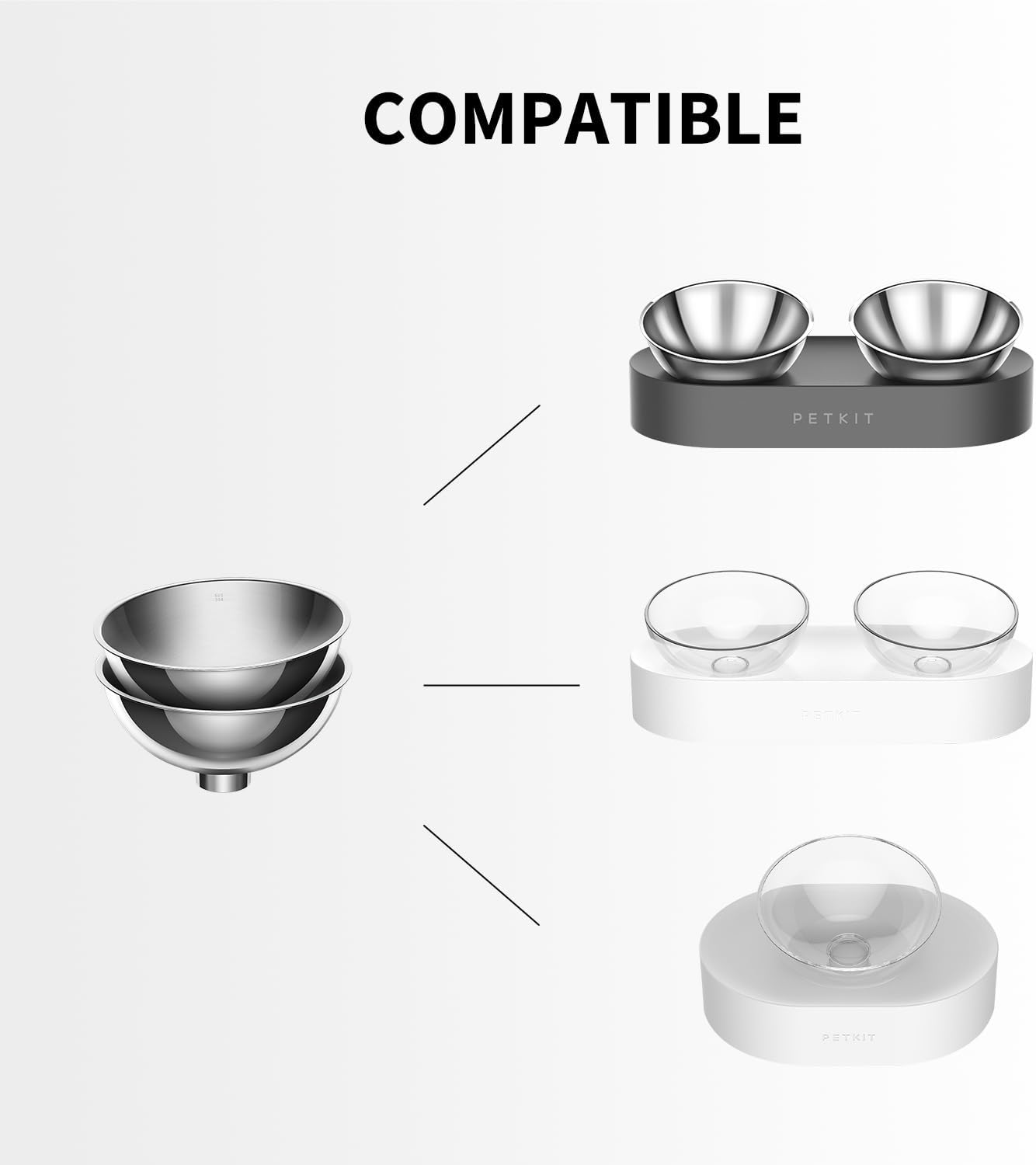 PETKIT Fresh Nano Replaced Stainless Steel Bowls (2PCS)