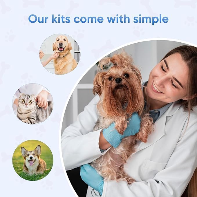 Giardia Test Kit for Dogs and Cats – Fast & Accurate Results in 5–10 Minutes – Detects Giardia in Feces or Vomit – Easy-to-Use, Non-Invasive, Early Diagnosis for All Breeds and Ages