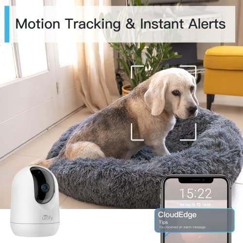 2K/3MP 360° Pet Camera with Phone App, 2.4G WiFi Only, Indoor Security Camera , Work with Alexa