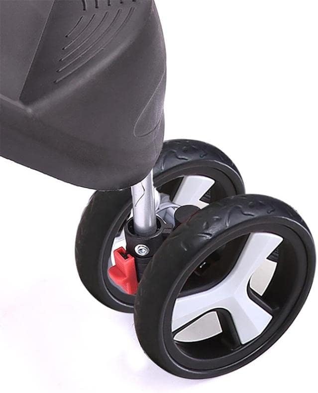 PaWz 4 Wheels Pet Stroller Dog Cat Cage Puppy Pushchair Travel Walk Carrier Pram Black