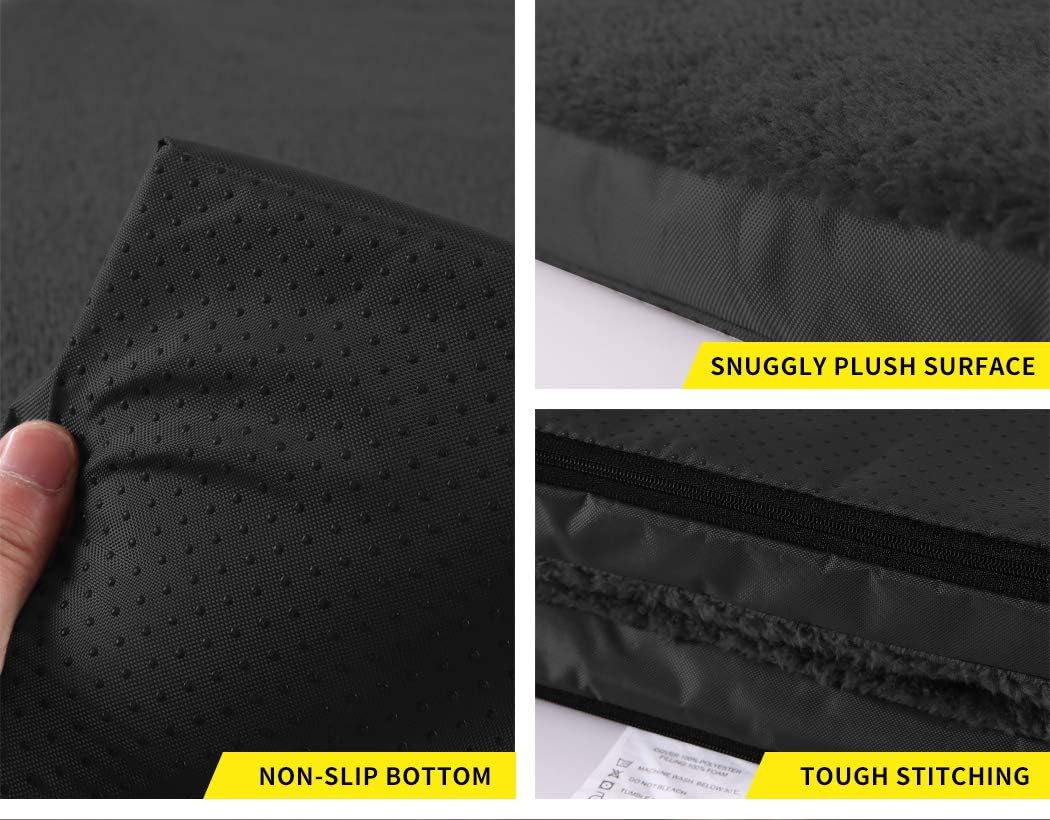 PaWz Foldable Soft Cushion Bed for Dog, XXL, Black