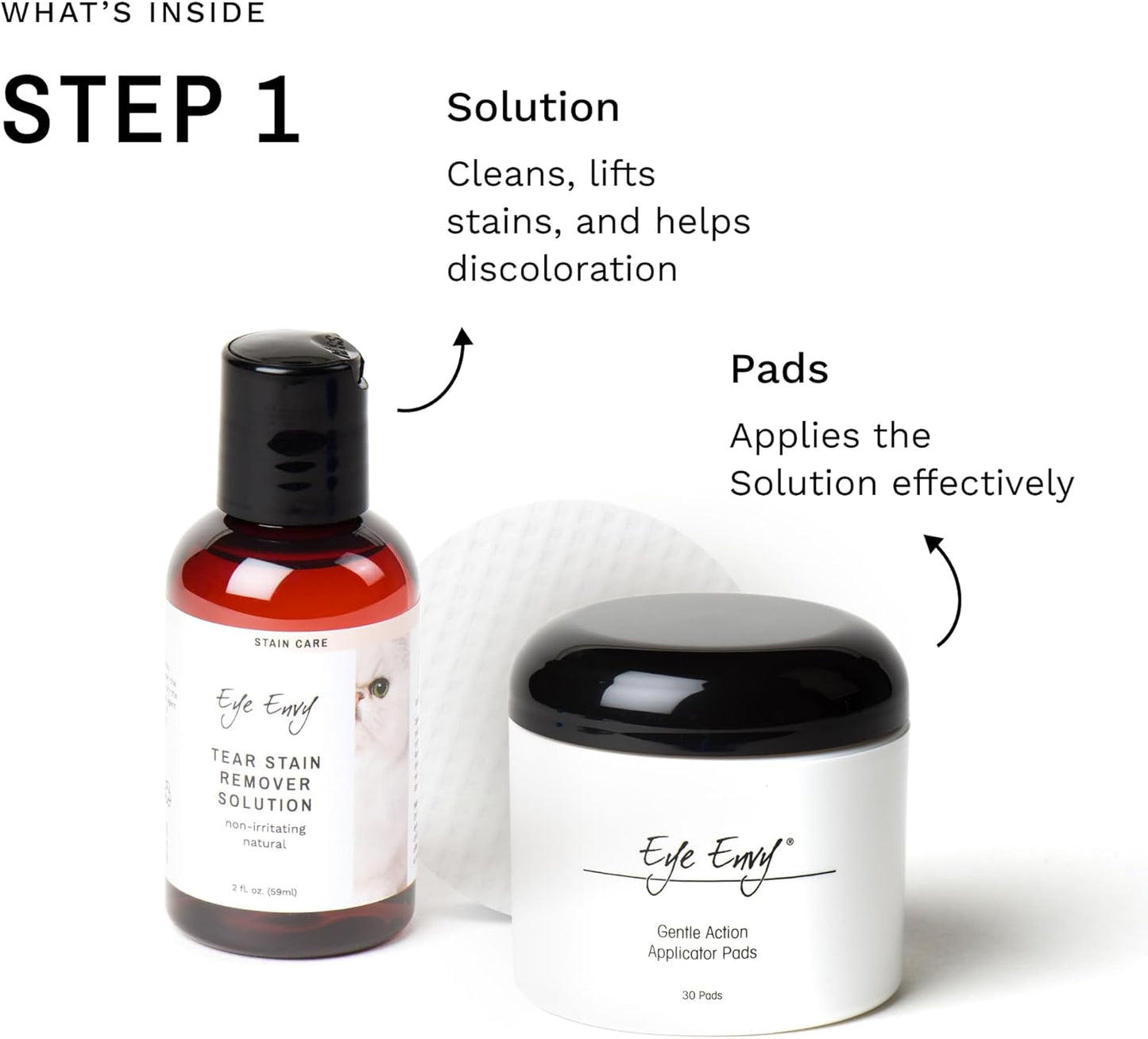 Eye Envy Cat Tear Stain Remover Starter Kit with ProPowder Brush