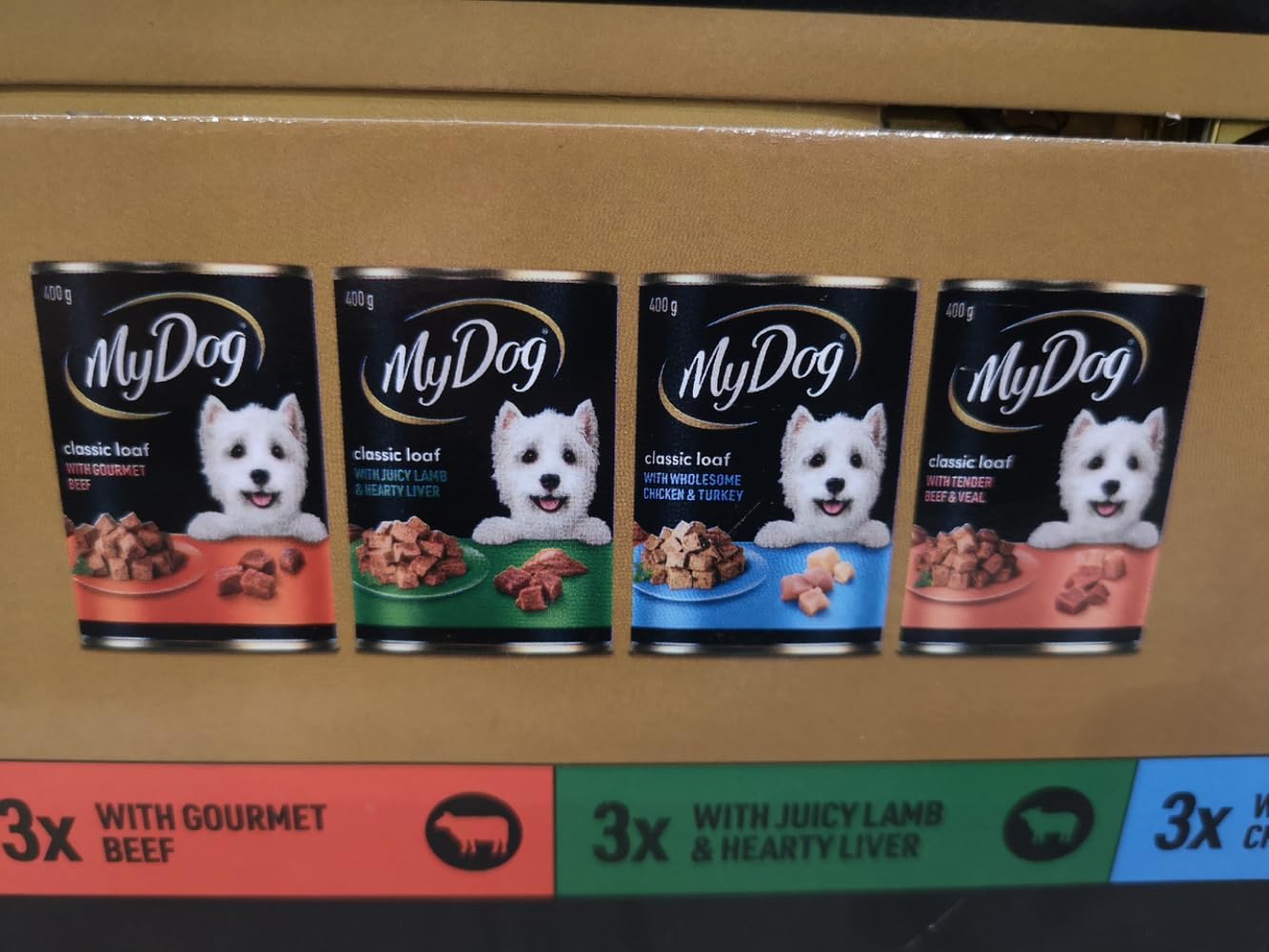 Gourmet Selection Dog Food 12 Cans