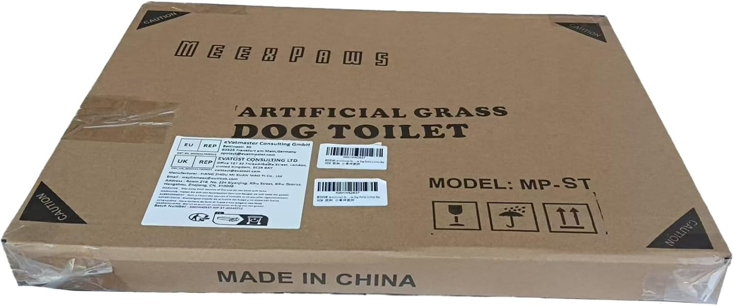 MEEXPAWS Large Dog Grass Toilet with Tray,44×34 cm Puppy Toilet Training