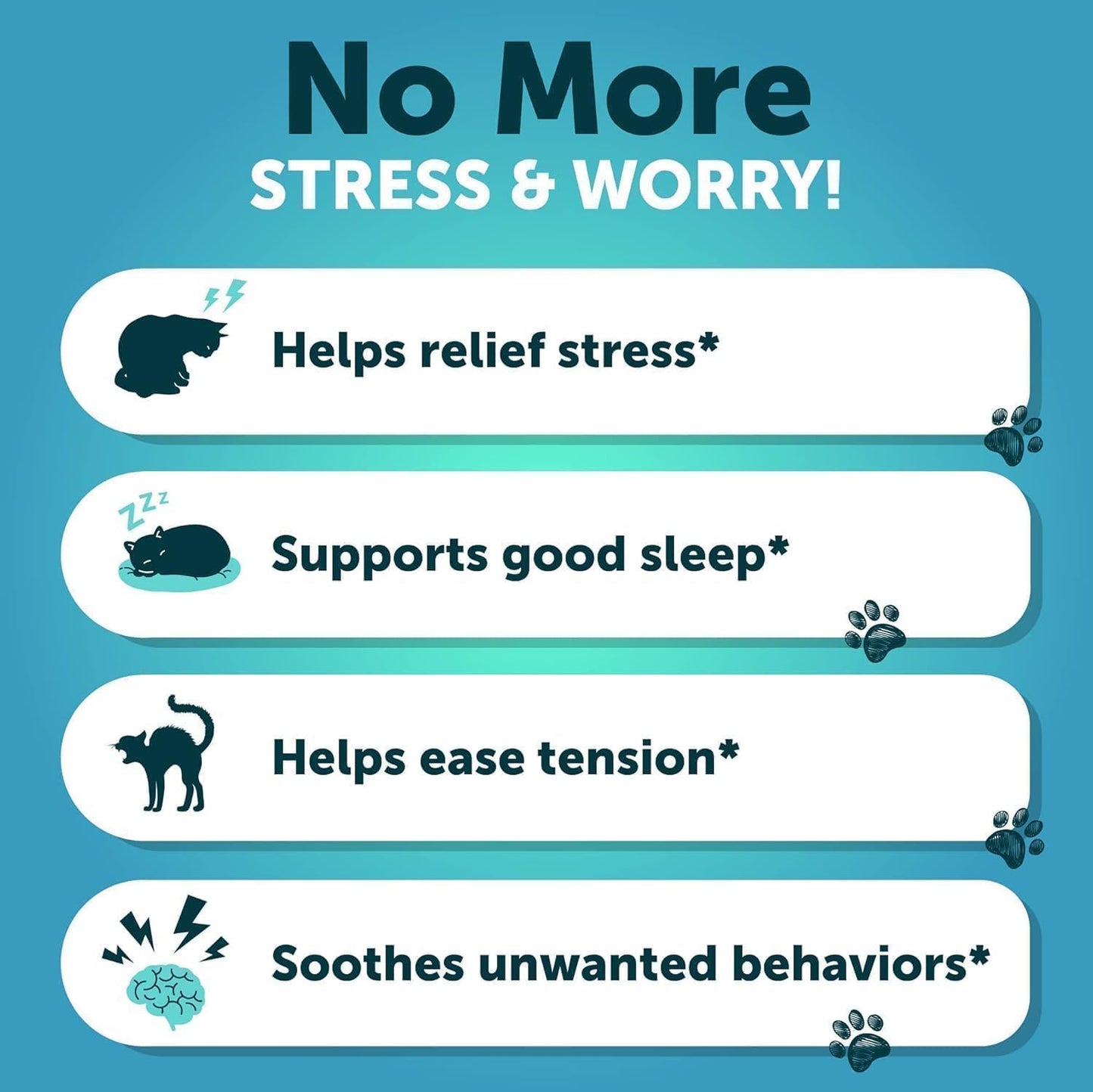 Calming Support Chews for Dogs & Cats – Reduce Anxiety, Stress Relief & Relaxation (Chicken Flavor)
