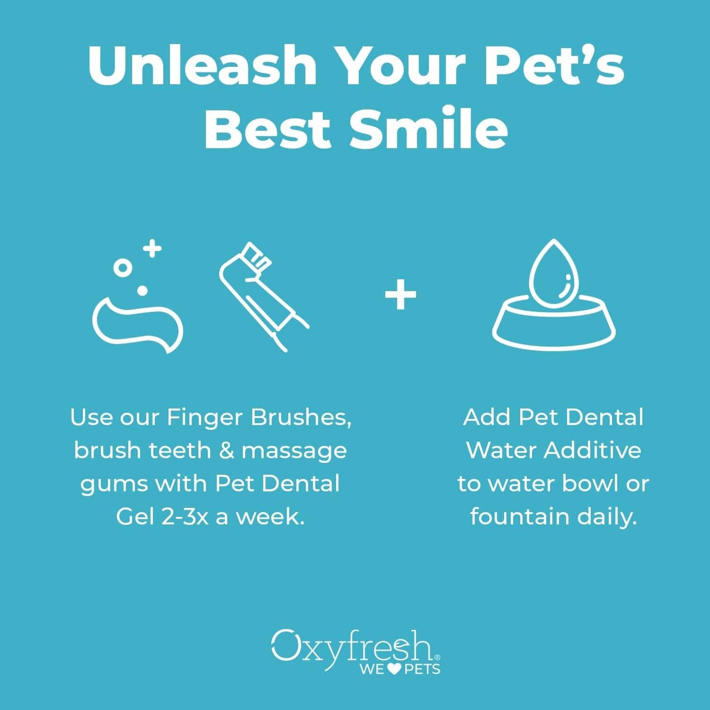 Oxyfresh Premium Pet Dental Kit for Dogs & Cats – Easy Solution for Fresh Breath