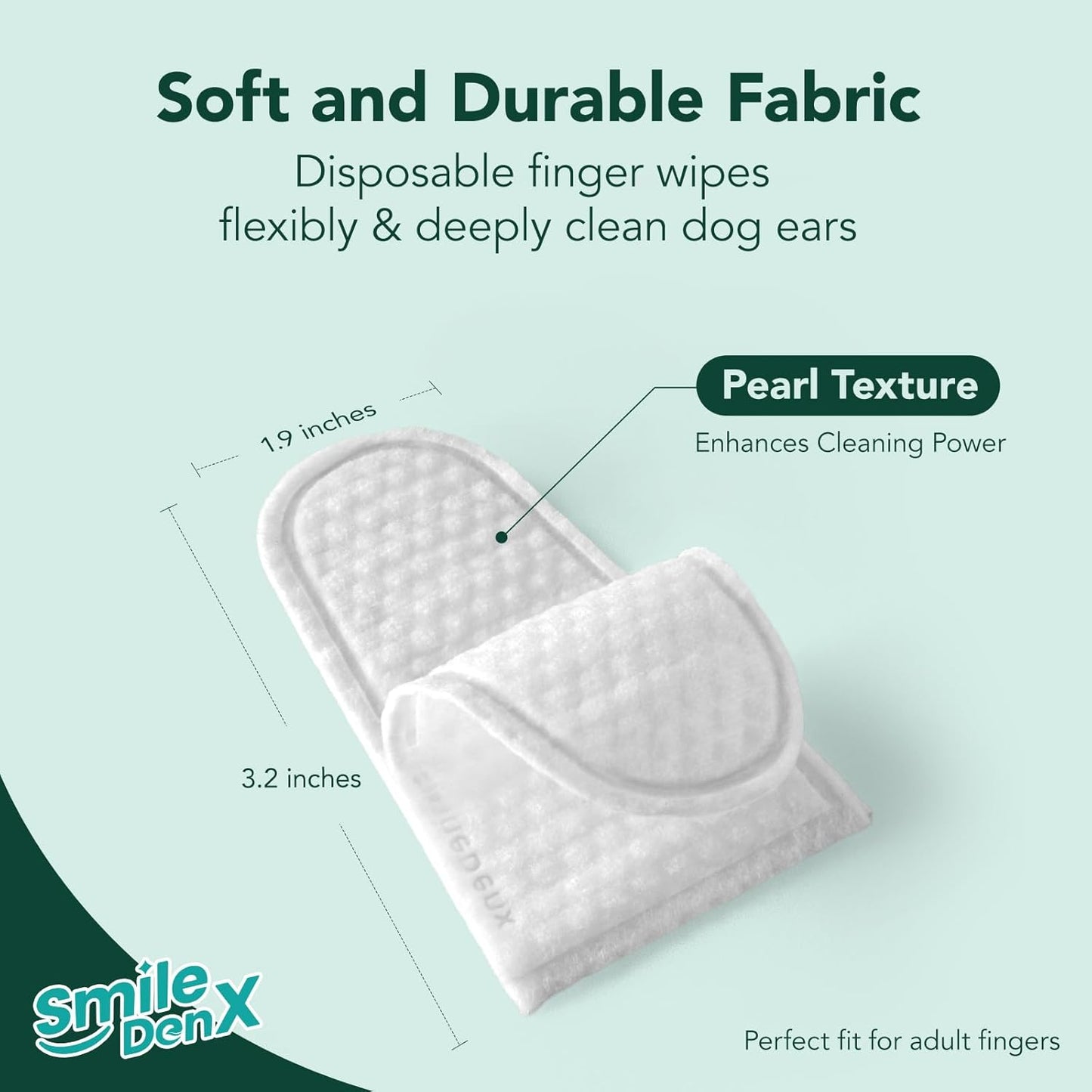 Dog Ear Cleaner Wipes - Dog Ear Infection Treatment Fast Relief from Ear Itching and Inflammation, Cat Ear Wipes Gently Remove Ear Wax Debris and Smelly (50 Pcs, Unscented)