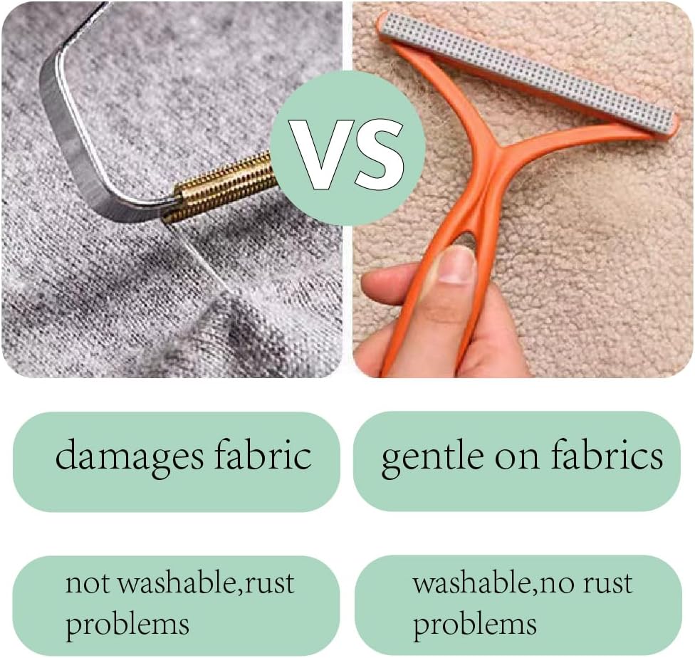 Reusable Portable Lint Remover, Pet Hair Remover Brush for Carpet Sofa, Cat Hair Remover