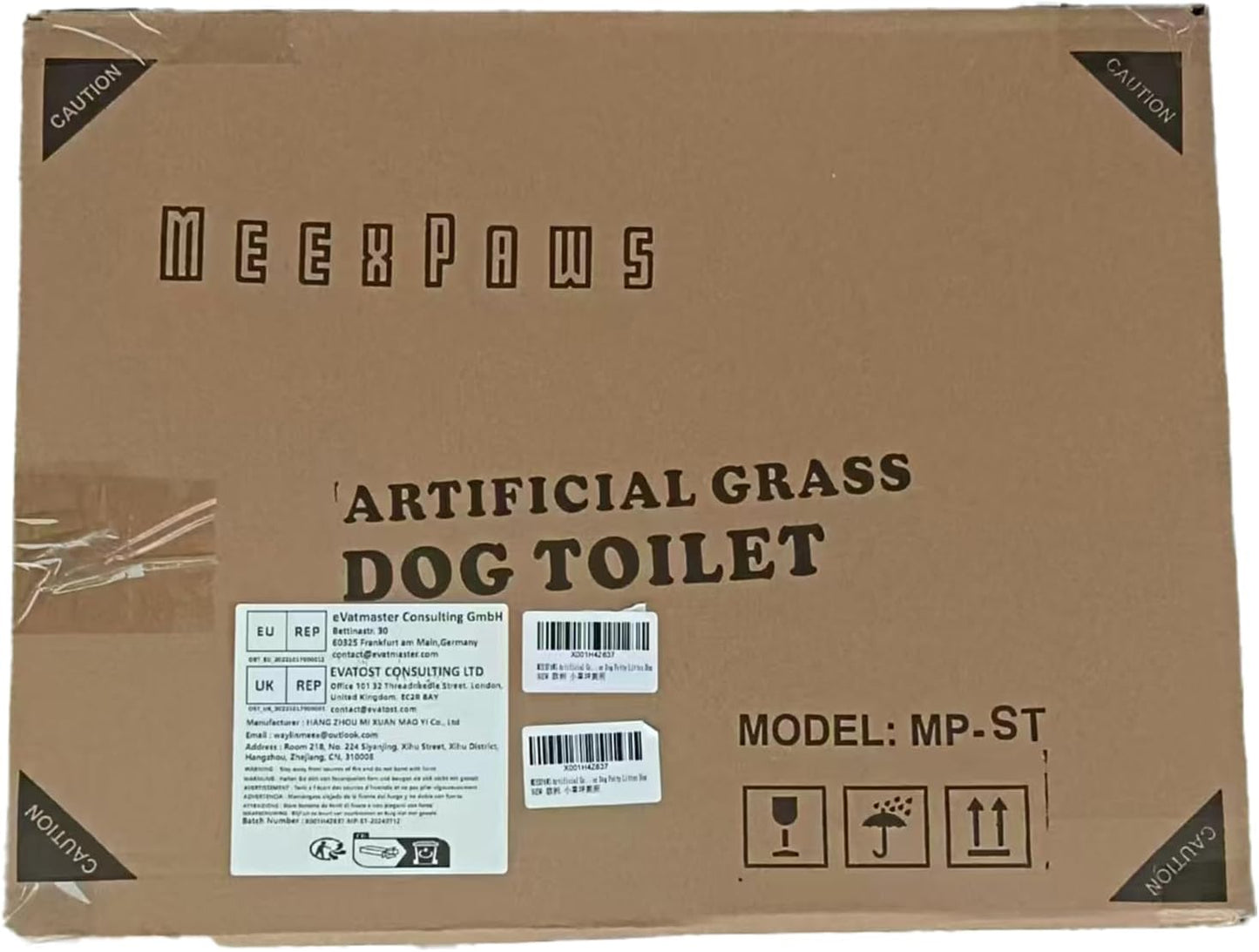 MEEXPAWS Large Dog Grass Toilet with Tray,44×34 cm Puppy Toilet Training