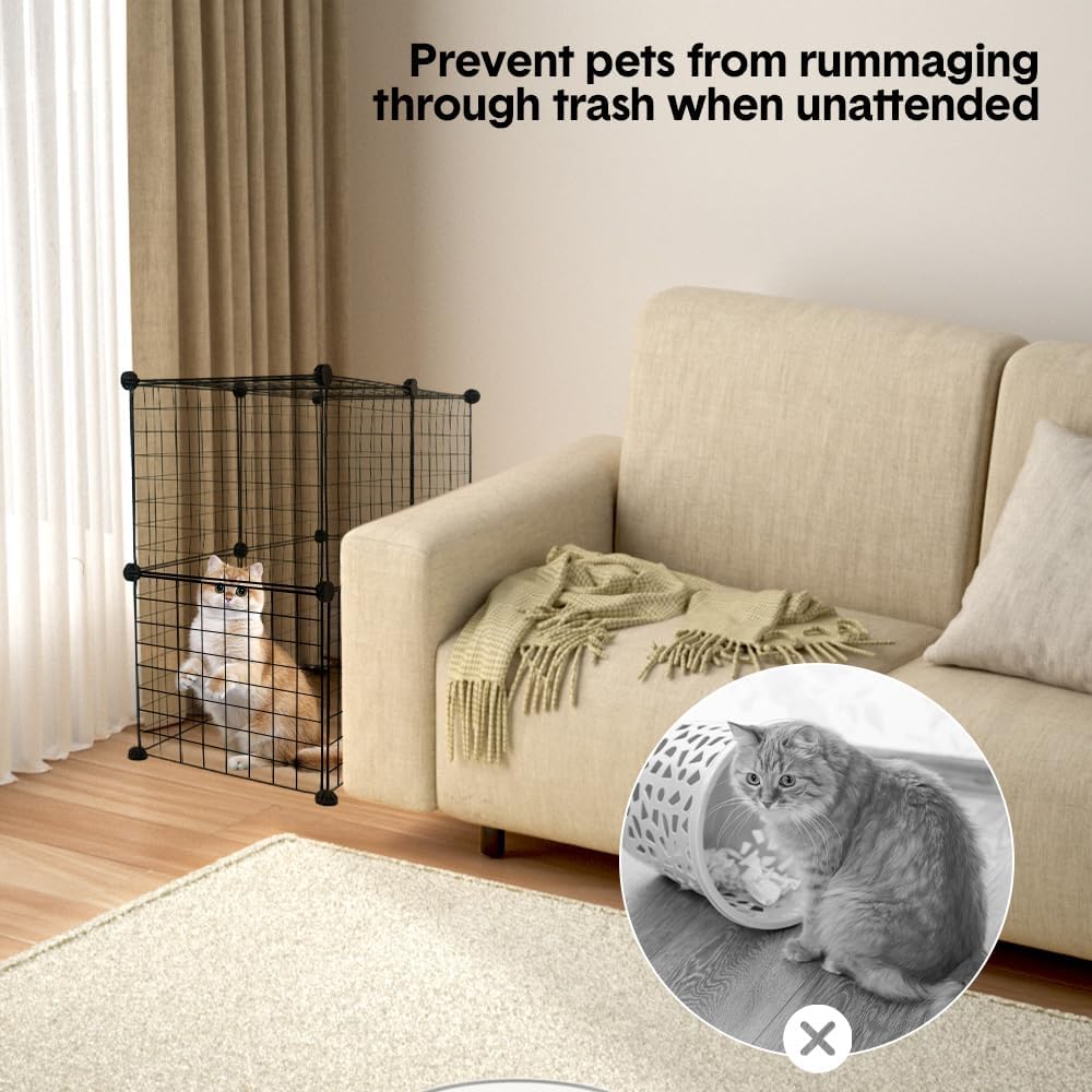 MelPet Pet Playpen Foldable Metal Pet Cage Enclosure Puppy Fence 16 Panels