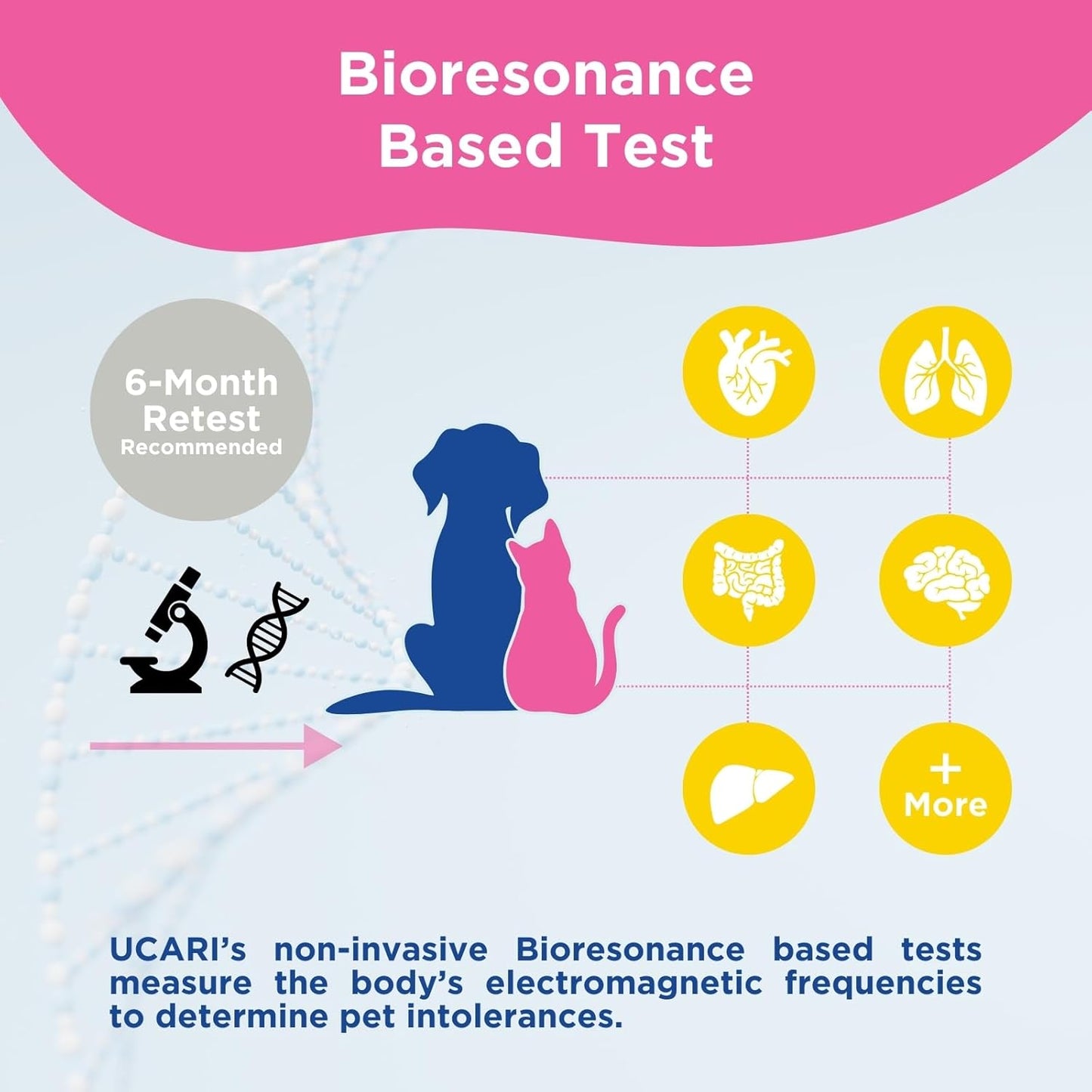 UCARI Pet Sensitivity Test | Screens for 350+ Intolerances | Food & Ingredients Analysis | Results in 48 Hours | Cats & Dogs