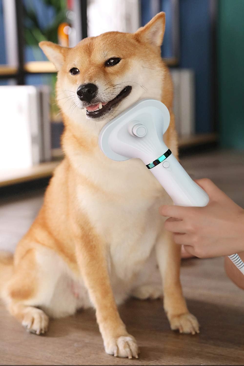 Pet Hair Dryer with Dog Slicker Brush, 2-IN-1 Pet Grooming Brush Dog