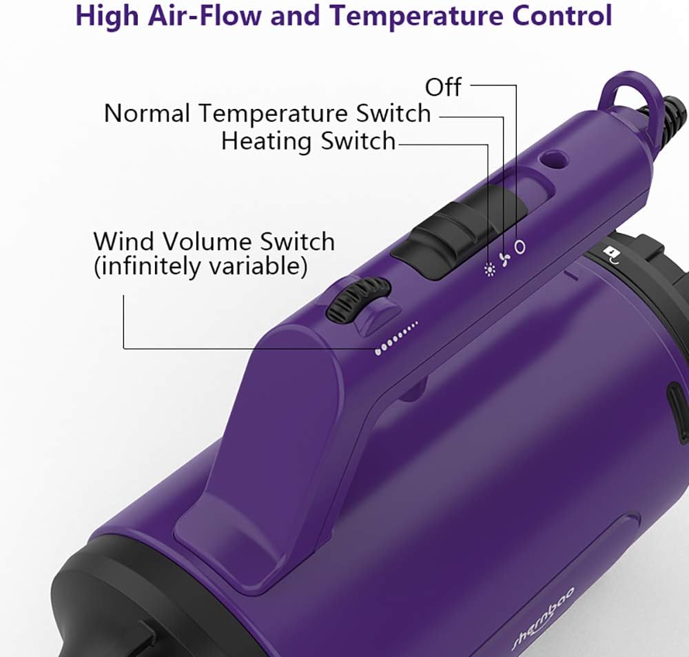 Dog Dryer High Velocity Professional Dog/Pet Grooming Force Hair Dryer/Blower (SMD-06P)