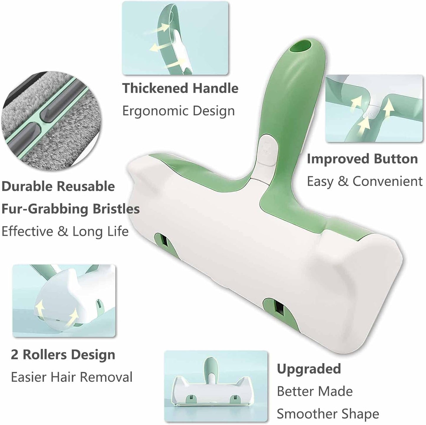 Pet Hair Remover Roller Kit for Dog Cat, Sticky Lint Roller, Dog Lint Remover Brush