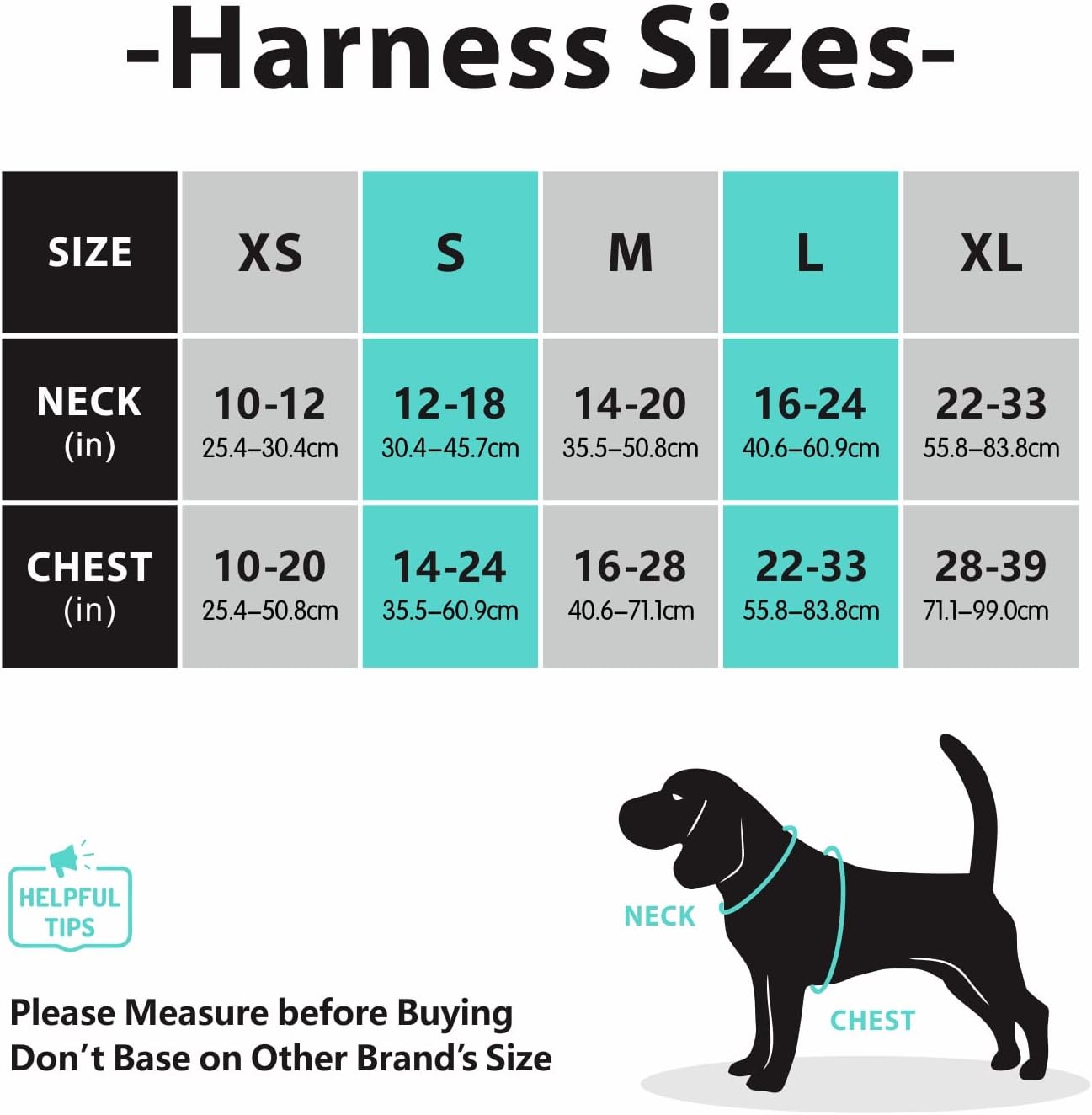 PoyPet No Pull Dog Harness, No Choke Reflective Dog Vest (Tumalo Teal,S)