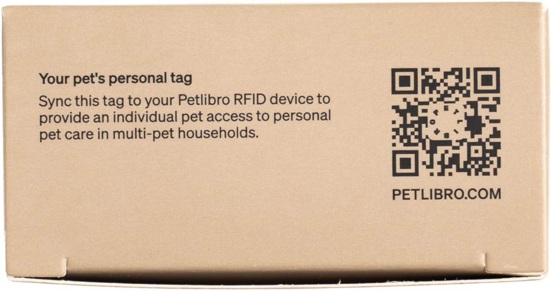 PETLIBRO Collar Tag, Replacement Label, No Charging Required, Compatible with RFID Smart Devices PLAF301 & PLWF305, Single Pack