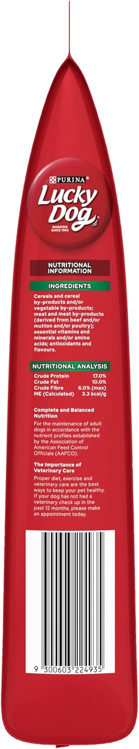 LUCKY DOG Adult Dry Dog Food Minced Beef Vegetable and Marrowbone 8kg