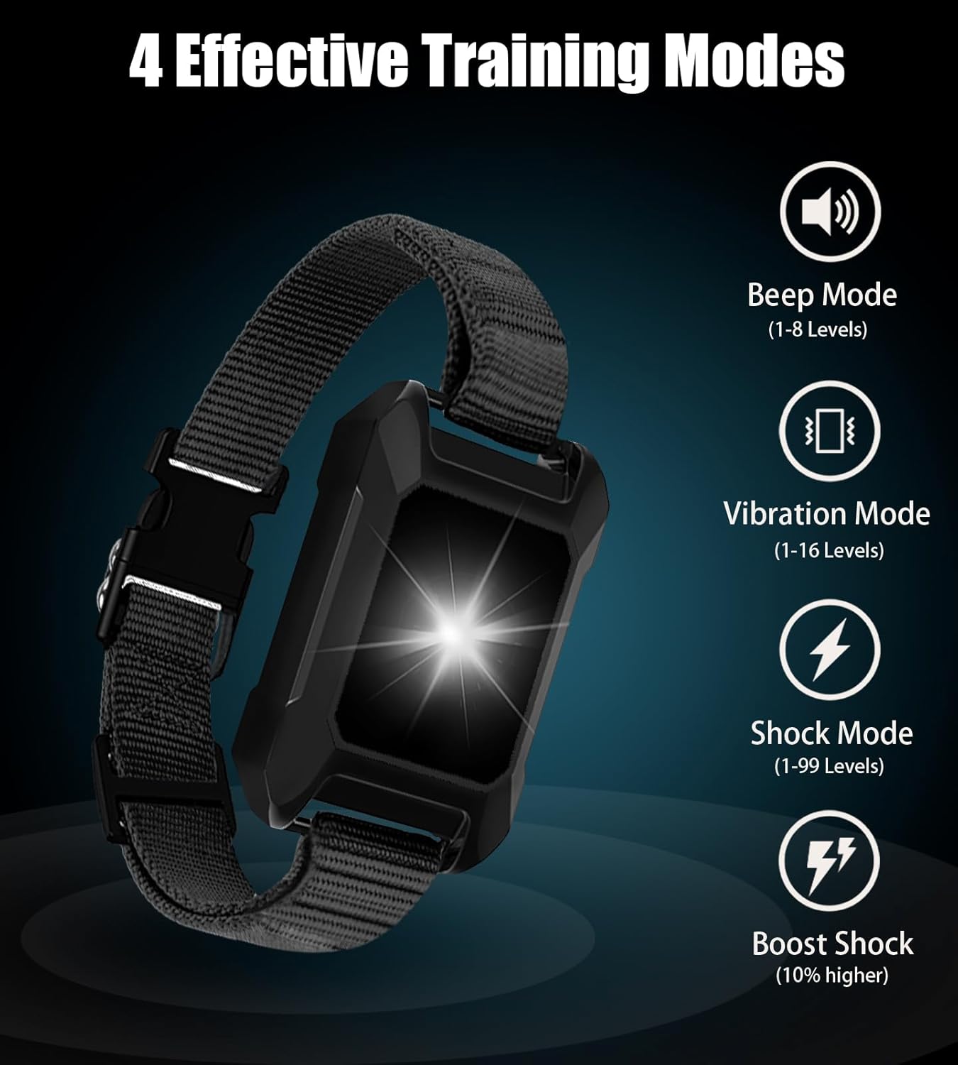 Dog Training Collar with Remote 3600Ft - Shock Collar for Barking Control,XL Dogs