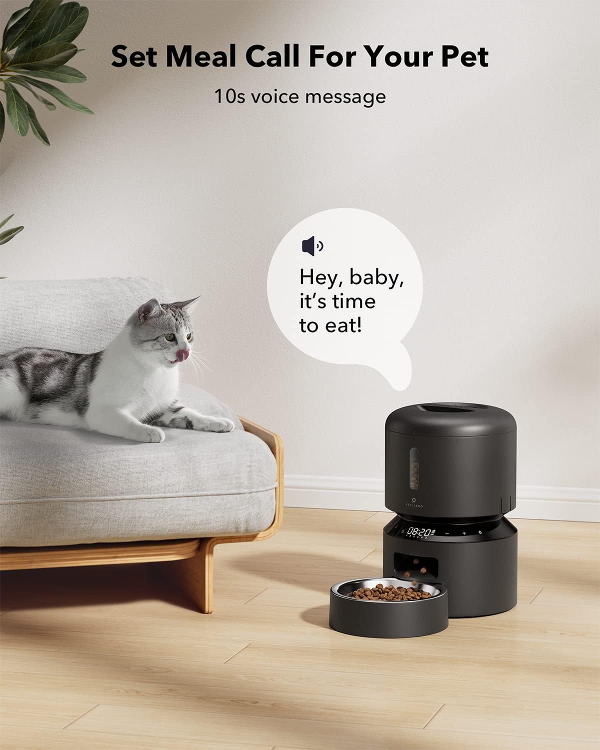 PETLIBRO Automatic Cat Feeder, Automatic Cat Food Dispenser with Freshness Preservation, Timed Pet Feeders for Dry Food