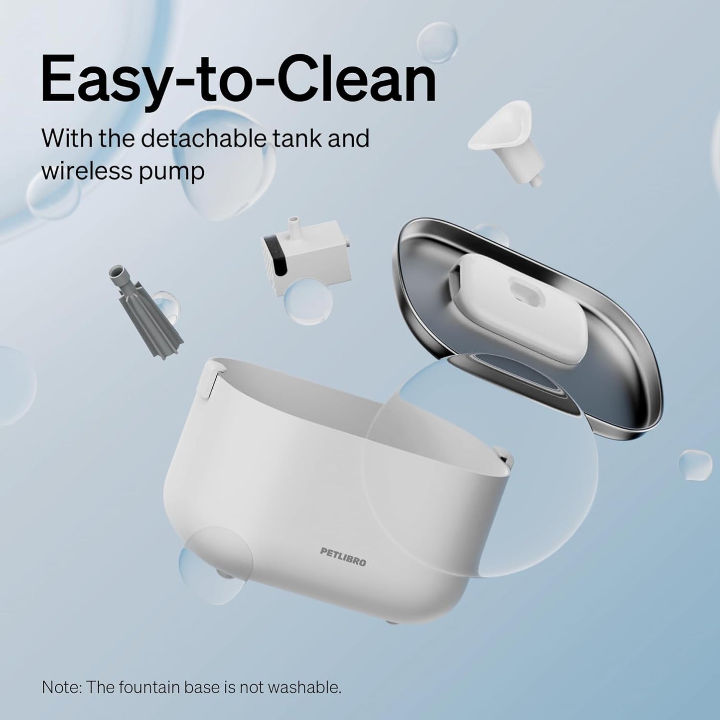 PETLIBRO App-Controlled Cat Water Fountain, 2.4G Wi-Fi Cat Fountains
