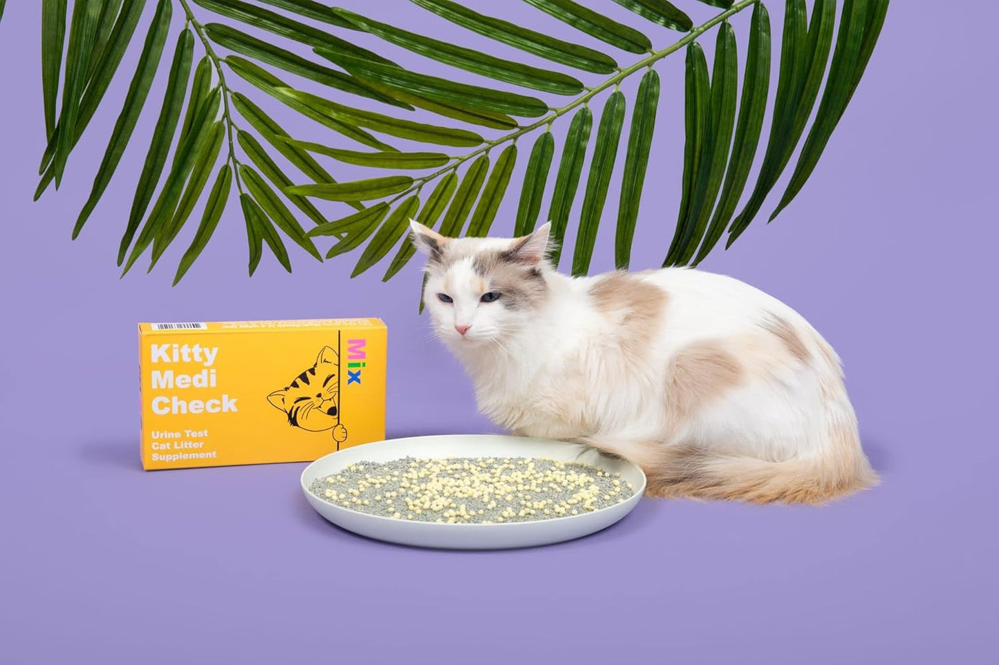 Kitty-Medi-Check Cat Urine Health Test Kit, Easy Monitoring at Home,100% Eco-Friendly - Mix 3 Combo Pack (Alkalinuria, Proteinuria, Hematuria)-210g/7.4oz 100% Biodegradable.