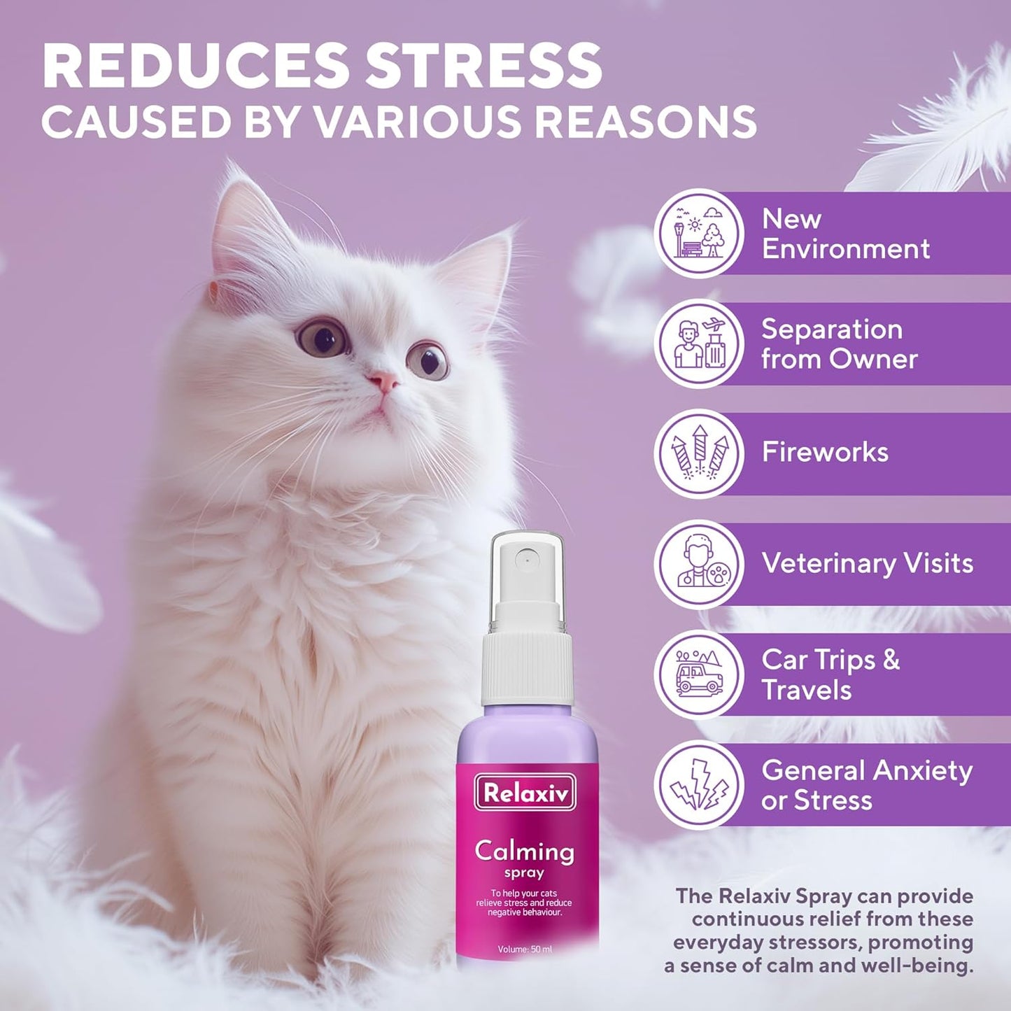 Calming Pheromone Spray & Scratch Repellent for Cats