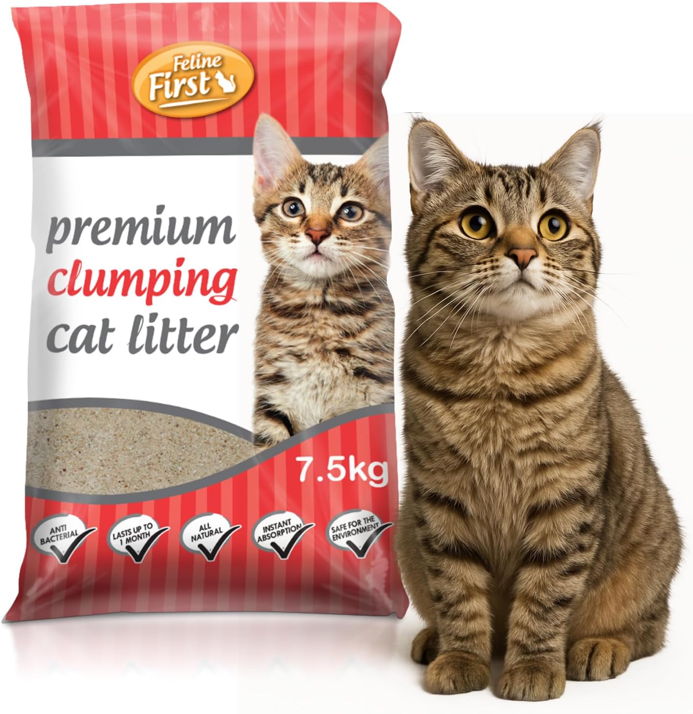 Feline First Clumping Cat Litter, 7.5kg