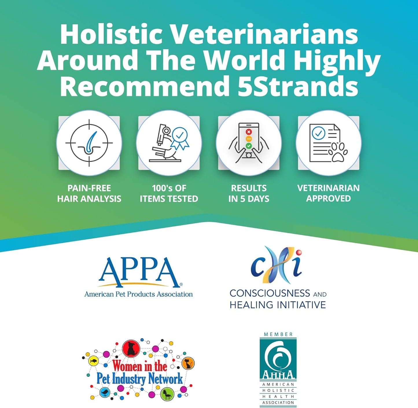 5Strands Pet Environmental Intolerance Test, 123 Items Tested, at Home Sensitivity Test for Dogs & Cats