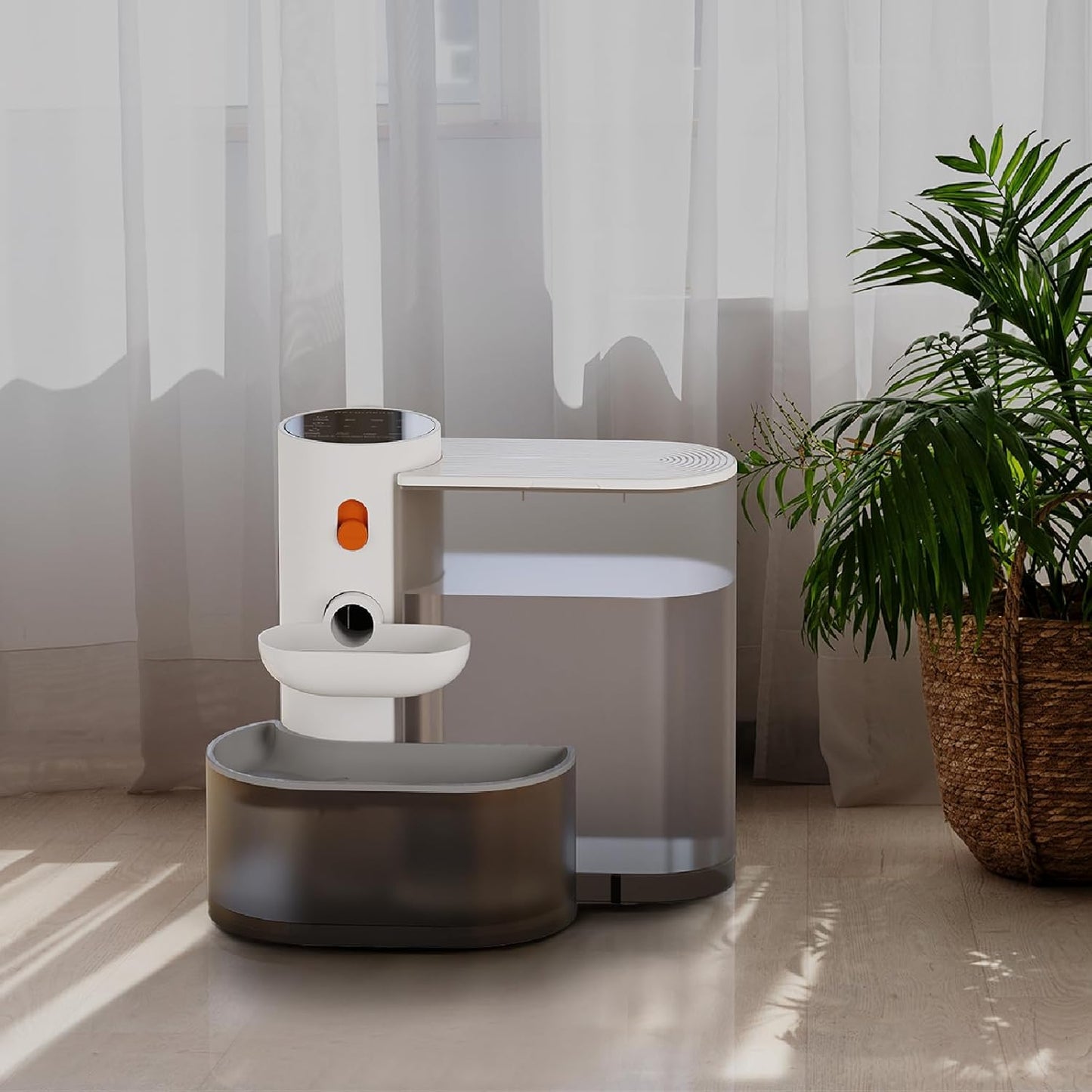Cat Water Fountain - 3000ml Automatic Pet Drinking Fountain for Cats and Dogs, Ultra Quiet Pump, Water Level Window, No Filter Needed