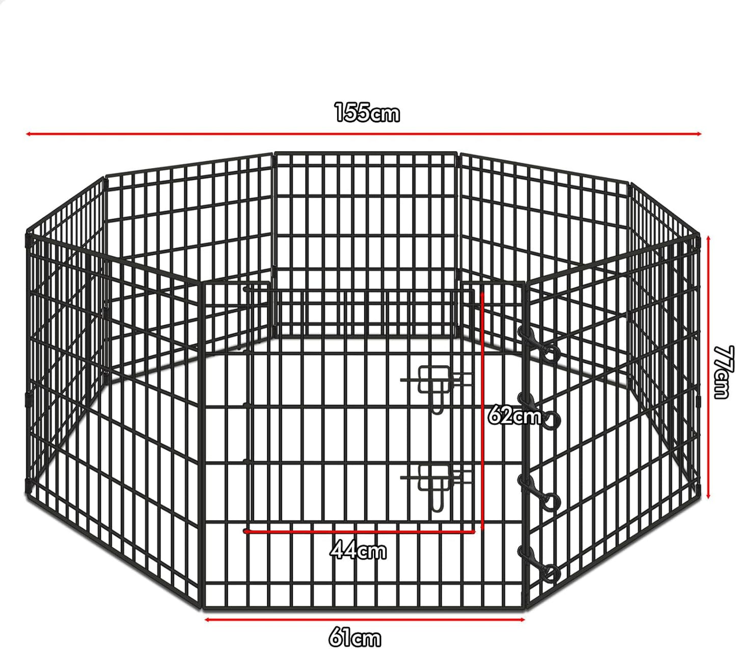 Beastie 30" Foldable Pet Dog Metal Playpen