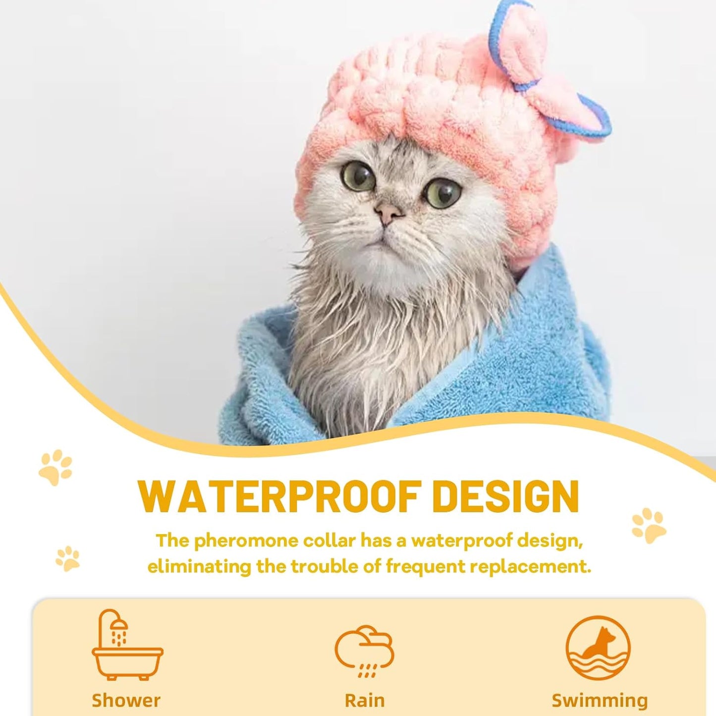 Calming Collar for Cats,Cat Pheromone Collar4-Pack