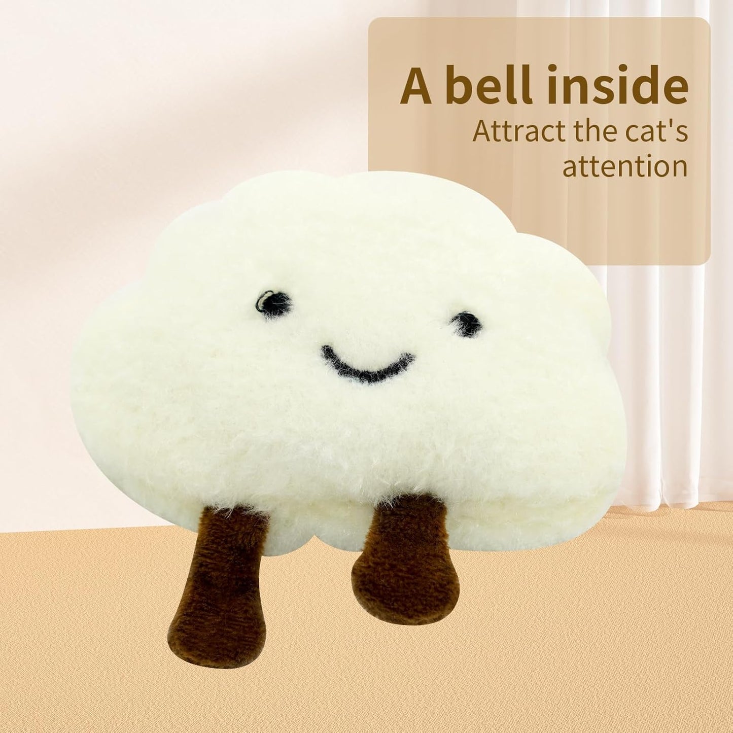 Catnip Toys for Indoor Cats - Cute Chew Toys for Teething, 3Pcs Bite Resistant Toy With Catnip