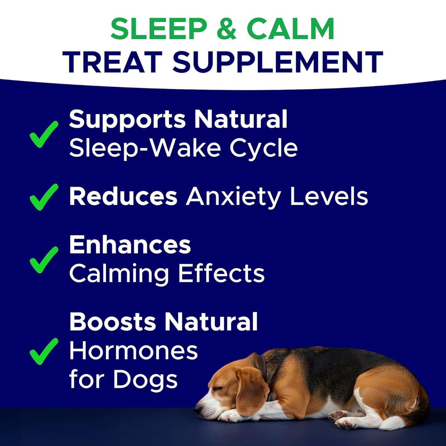 Melatonin for Dogs to Sleep 6mg - Doggie Sleep Aid Treats - Sleeping Pills for Anxiety- Made in USA - 120Ct