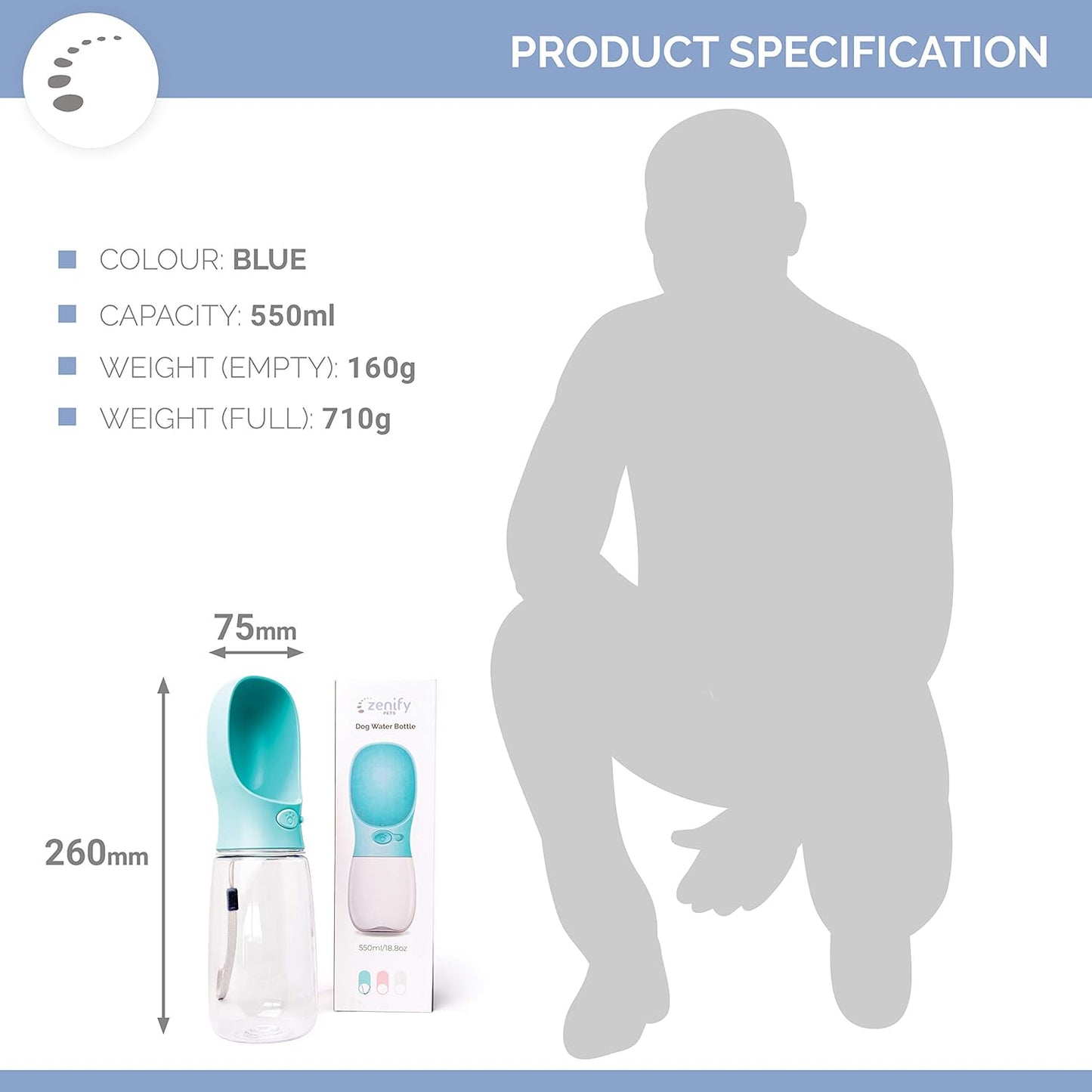Pet Water Bottle for Dogs Drinking