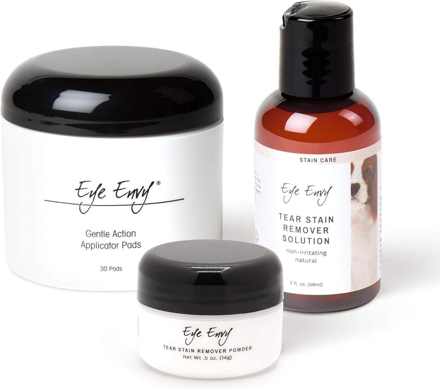 Eye Envy Dog Tear Stain Remover Starter Kit | Tear Stain Essentials in one kit at a 2-Step System | Lasts 30-45 Days