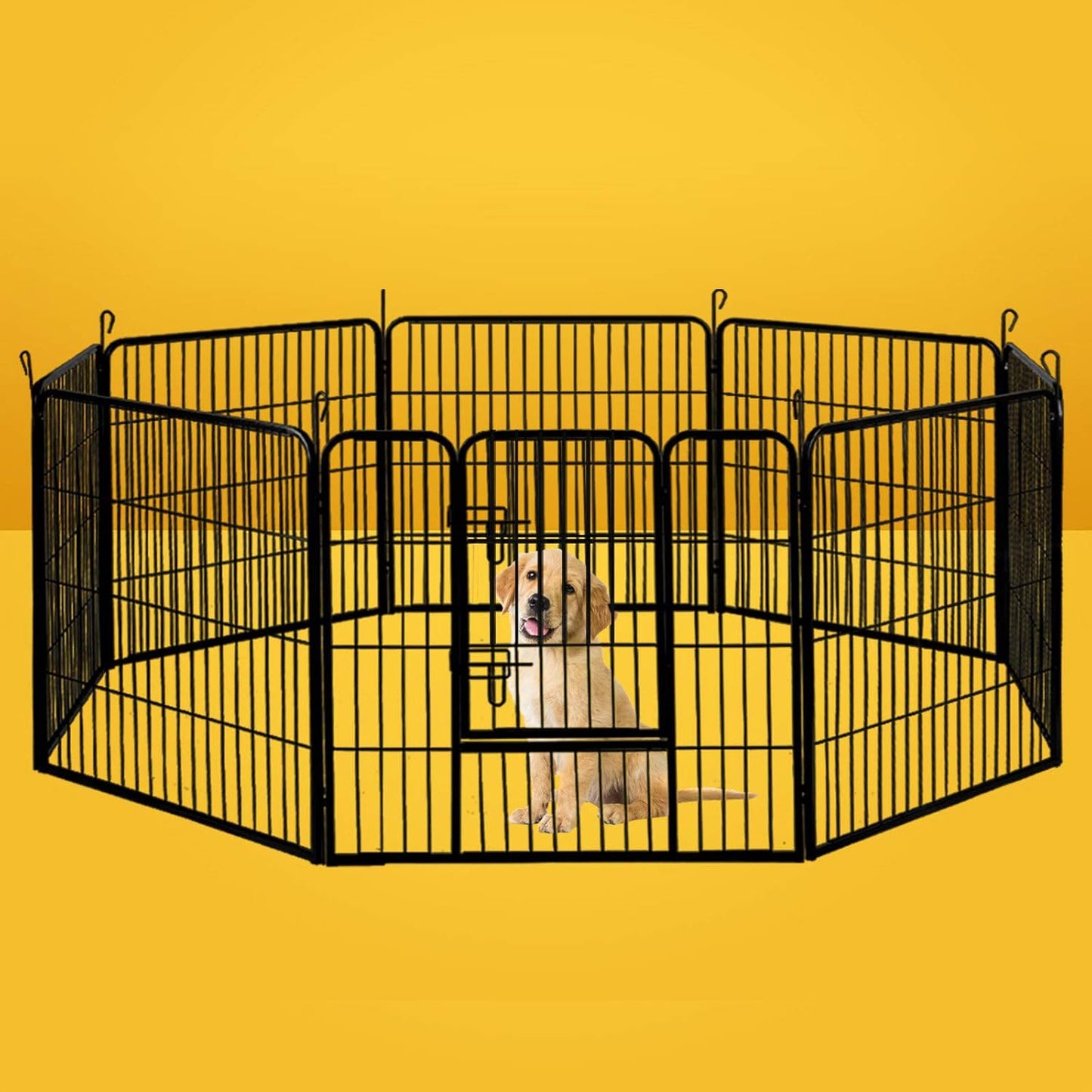 i.Pet 32" Large 8 Panel Pet Dog Playpens Rabbit Play Pen Fence Cage Puppy Exercise