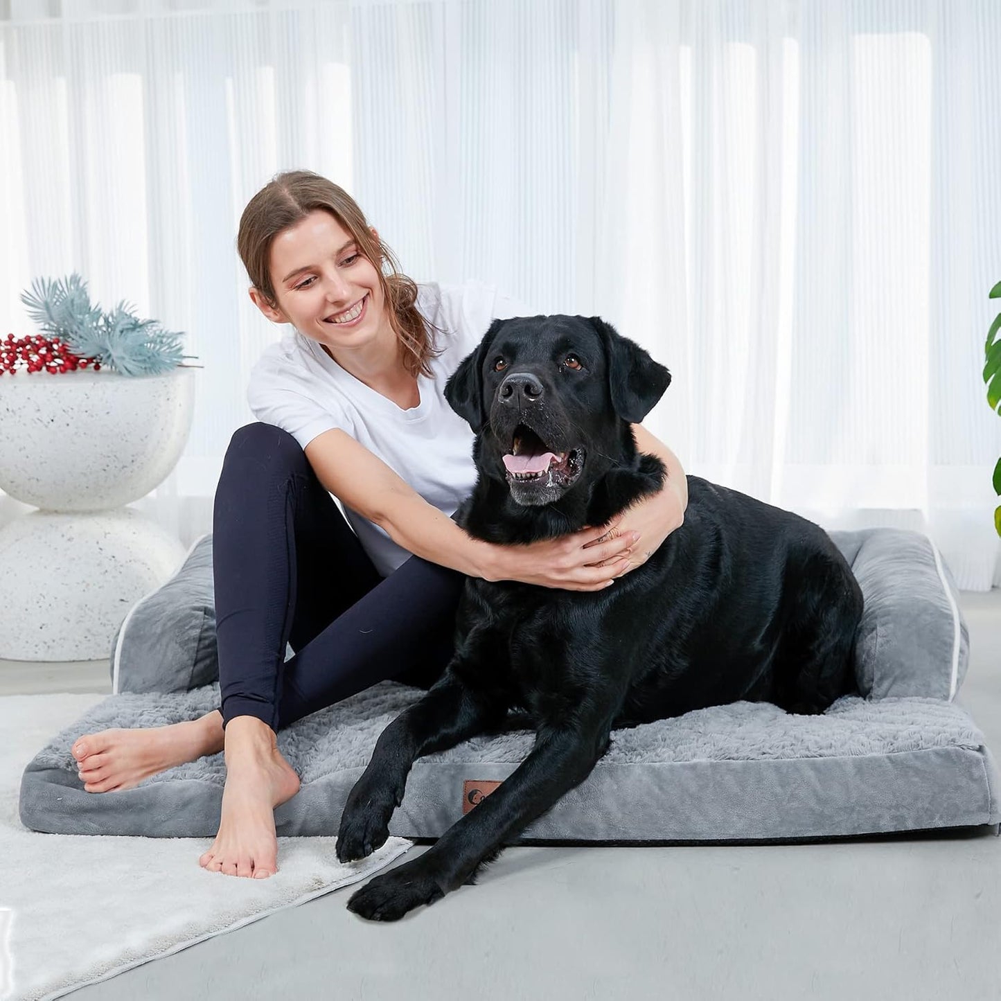 Casa Paw Orthopedic Dog Beds for Extra Large Dogs, Waterproof Dog Beds XLarge