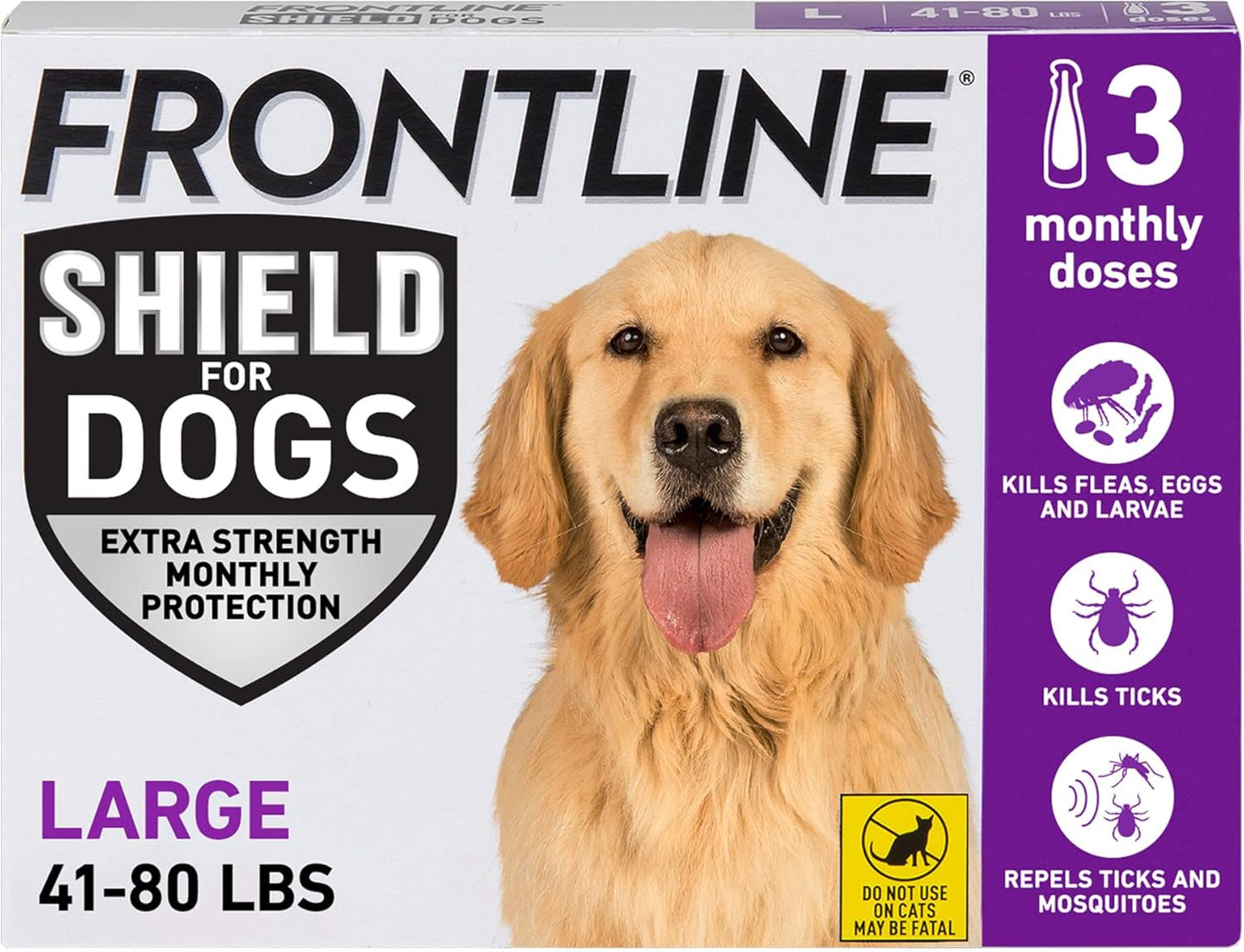 FRONTLINE Shield Flea & Tick Treatment for Large Dogs 41-80 lbs. Count of 3 Visit the Frontline Store