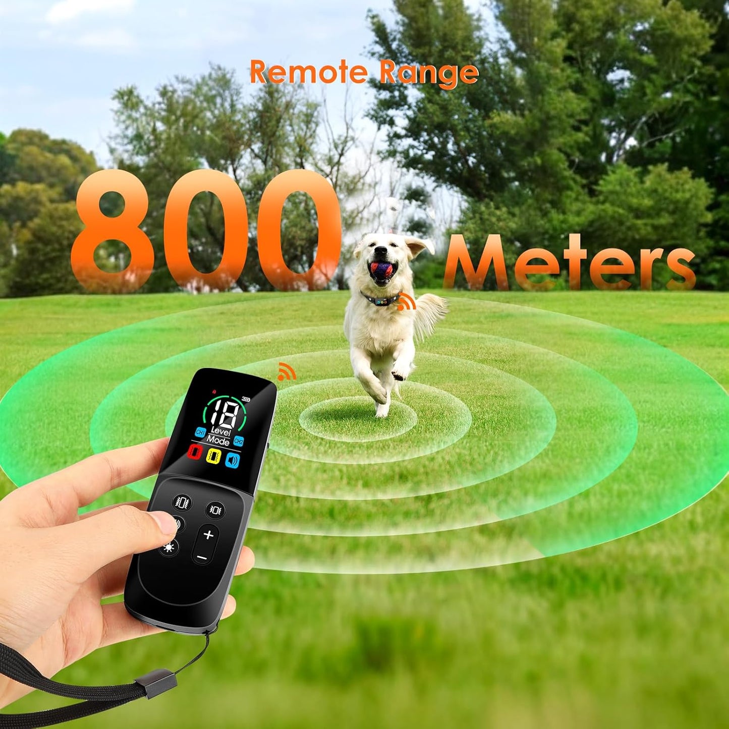 Anti Bark Collars With Remote for Dogs Anti Barking Device Vibration Beep Modes Dog Training Collar, Rechargeable IP67 Waterproof Remote Range Over 2000ft for All Dog (Black)